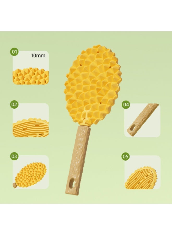 عام فرشاة قطط هدايا، إكسسوارات مستلزمات حيوانات أليفة ناعمة للجرو والحيوانات ذات الشعر الطويل، كلب أصفر | مستلزمات الحيوانات الأليفة | مستلزمات الكلاب | العناية | فرش، أمشاط ومكابس. - Image 5